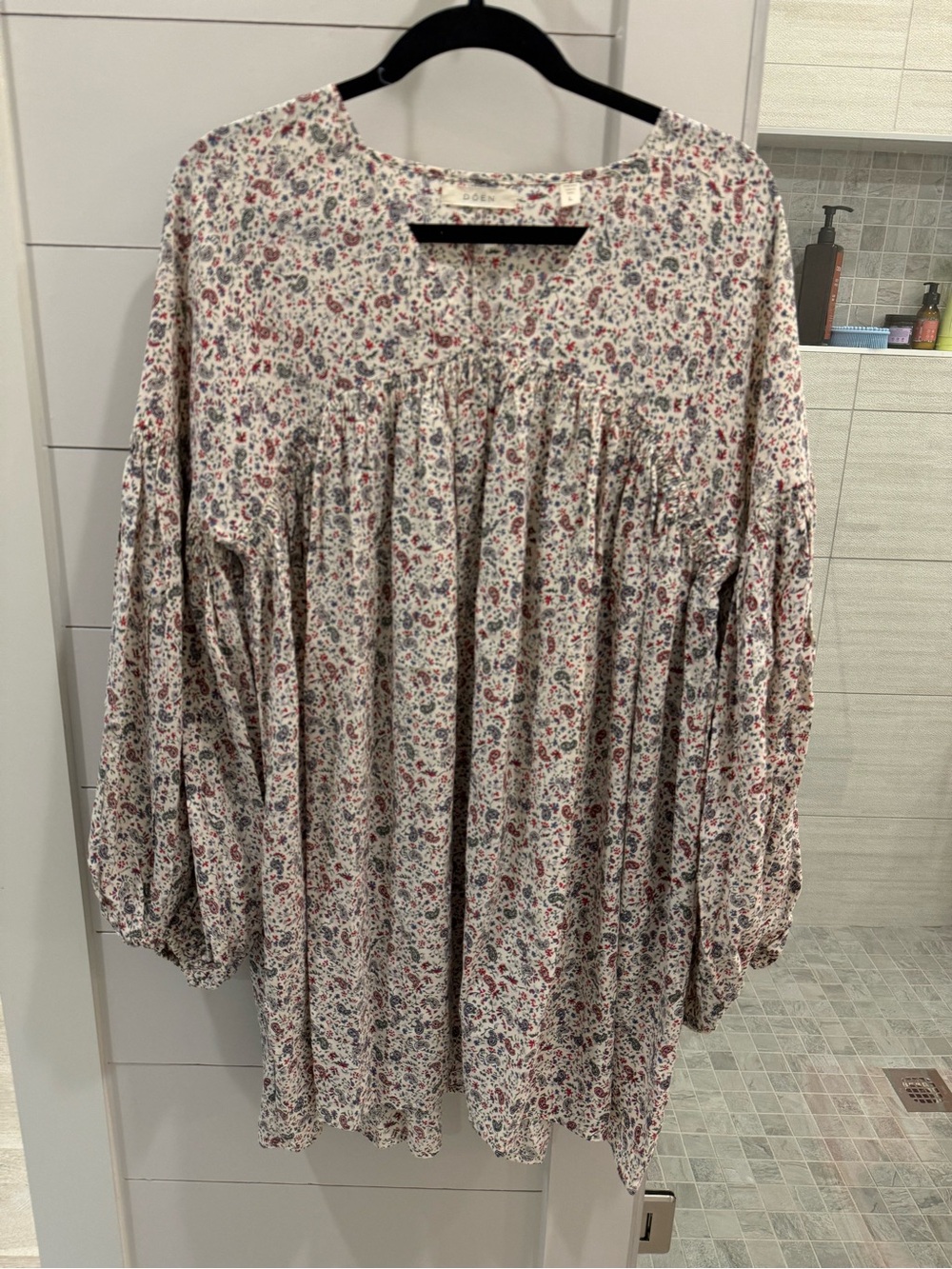 NWOT Doen silk dress Paisley Print